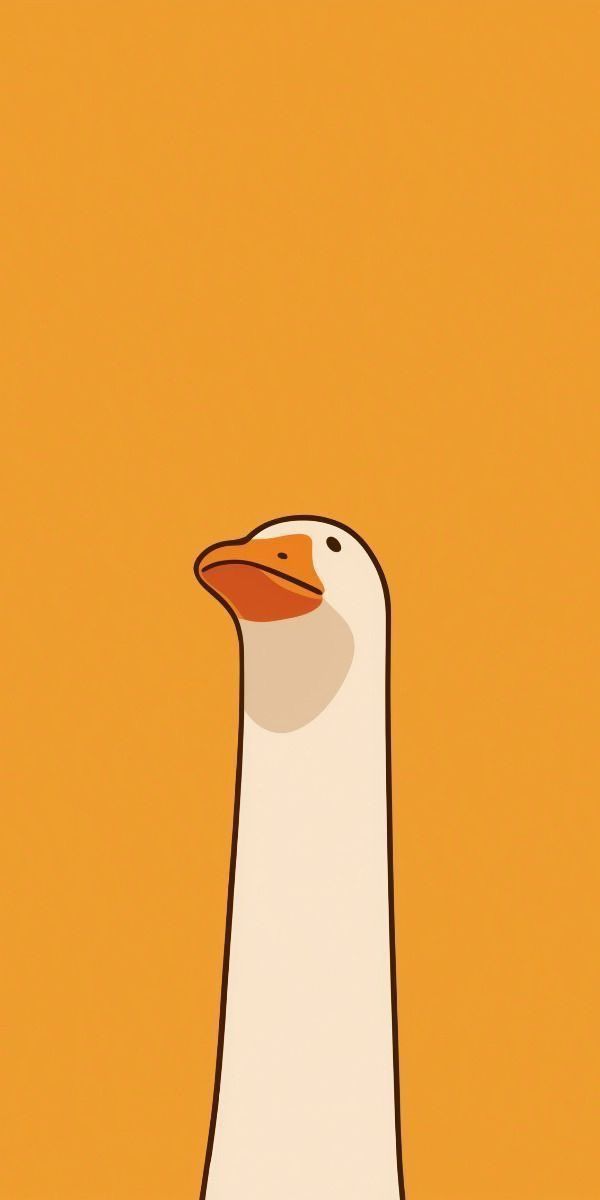Understated Goose Illustration Wall Poster – Sleek Animal Wall Print