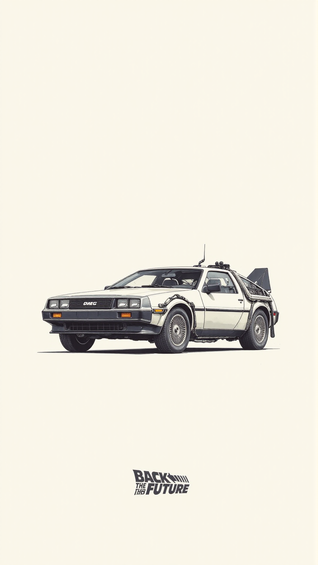 Back to the Future DeLorean Retro Décor Poster – Timeless Movie Car Home Wall Décor