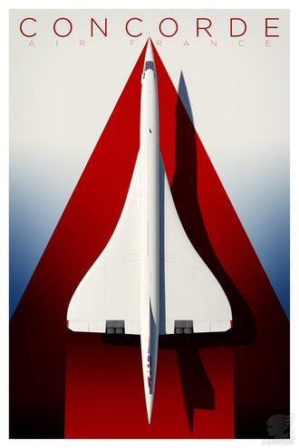 Concorde Air France Décor Poster – Heritage Jet Wall Décor for Aviation Lovers