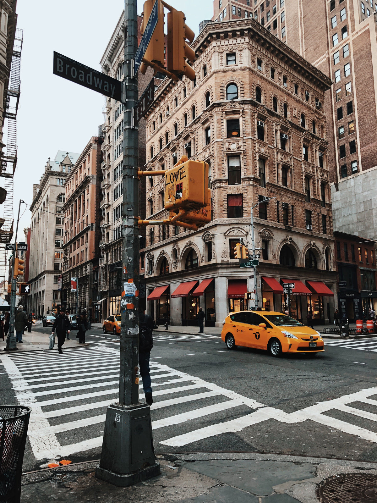 Broadway New York City Street Scene Wall Poster – Aesthetic NYC Wall Poster
