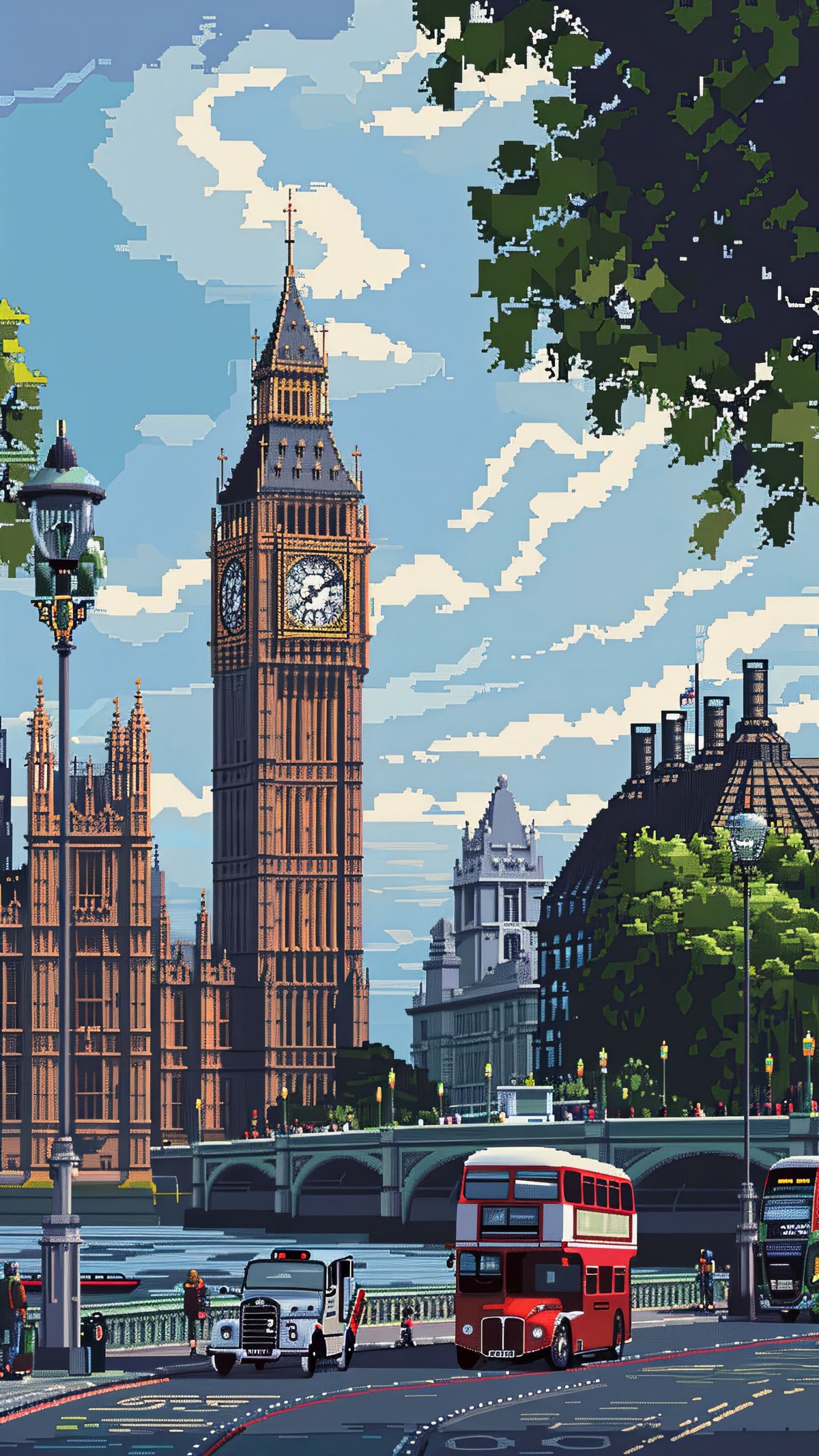Big Ben London Cityscape Aesthetic Wall Décor Wall Poster Print