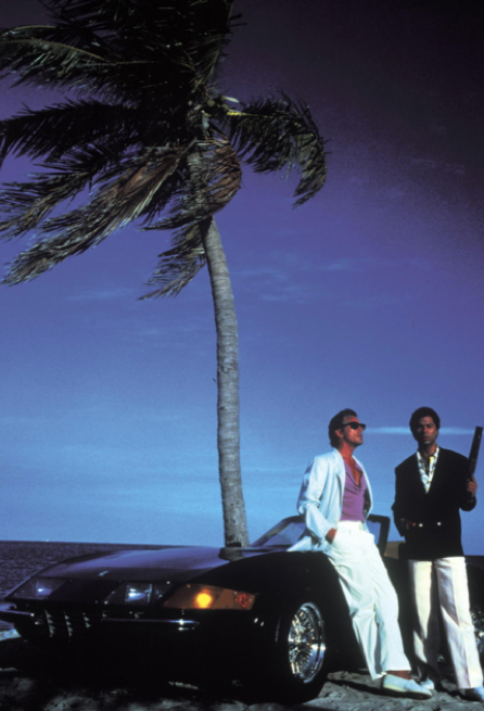 1980s Miami Beach Cinematic Wall Décor Print