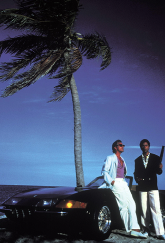 1980s Miami Beach Cinematic Wall Décor Print