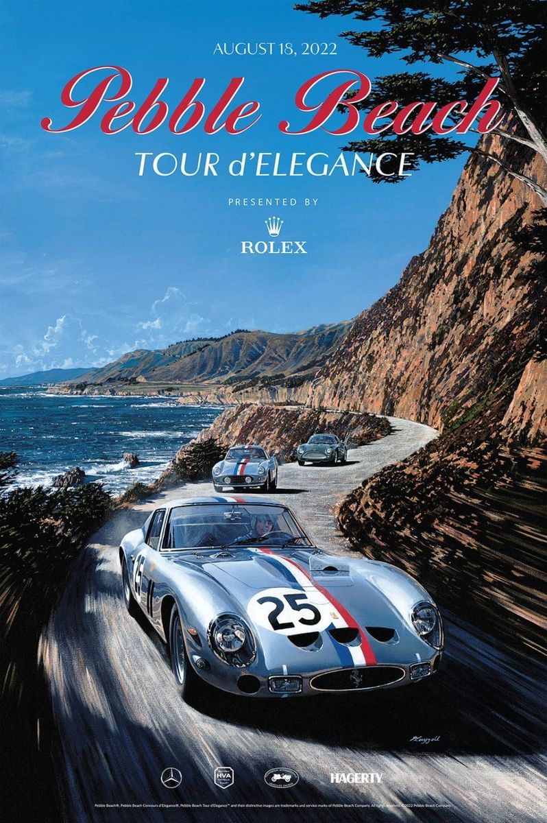 Pebble Beach Tour d'Refinement 2022 Print – Heritage Rolex Wall Poster
