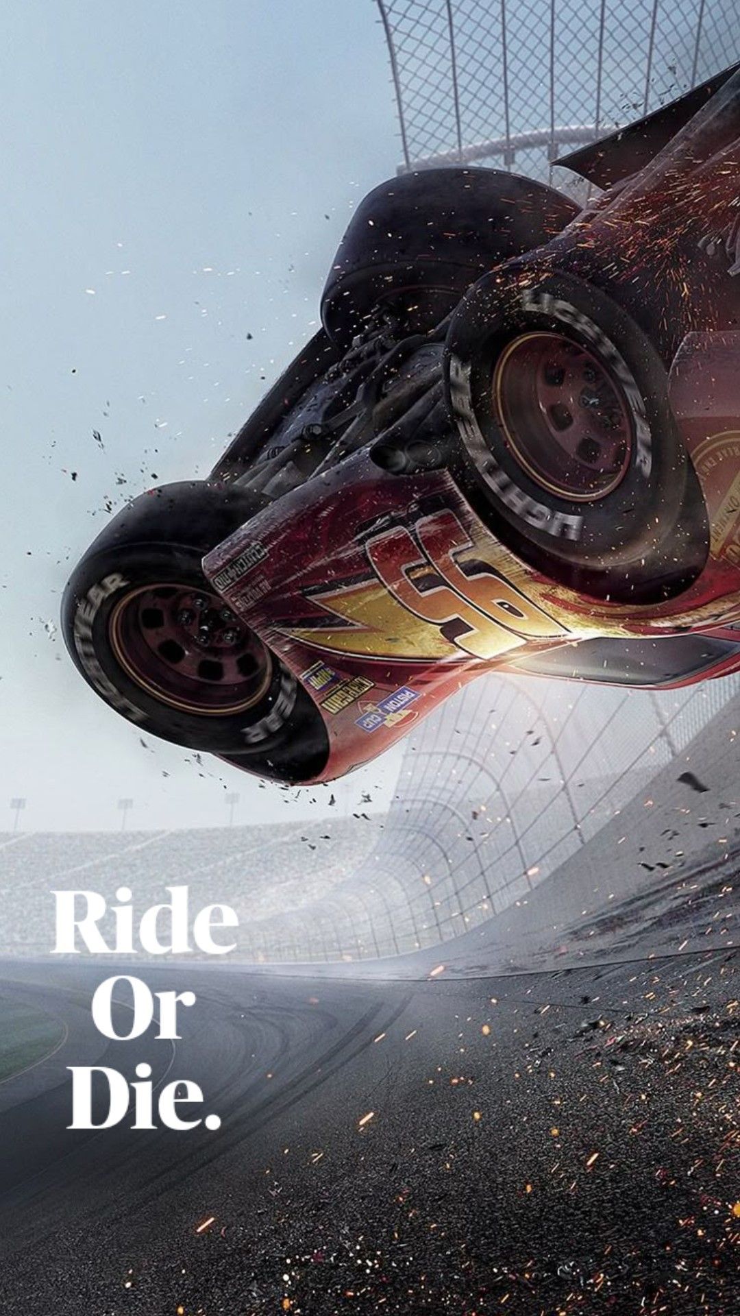 Ride Or Die Quote Wall Décor Poster – Cinematic Race Car Print