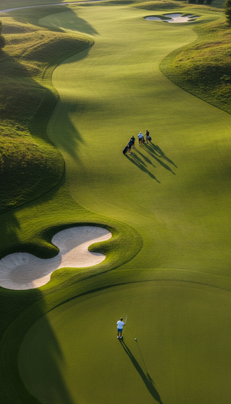 Golf Course Landscape Aesthetic Wall Print Décor Poster Print