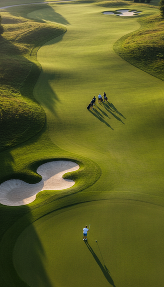 Golf Course Landscape Aesthetic Wall Print Décor Poster Print