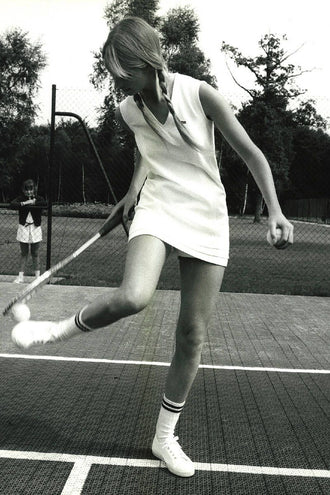Retro Tennis Scene Print, Retro Sports Wall Print