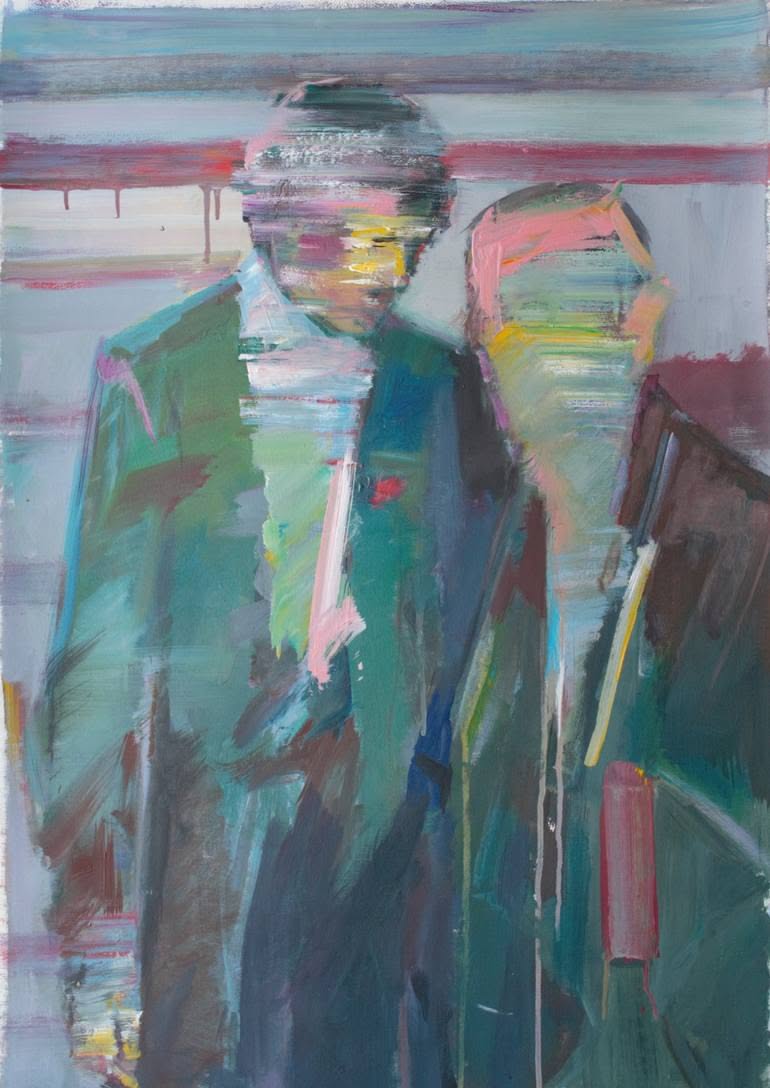 Non-Figurative Portrait Painting Wall Print Poster Print