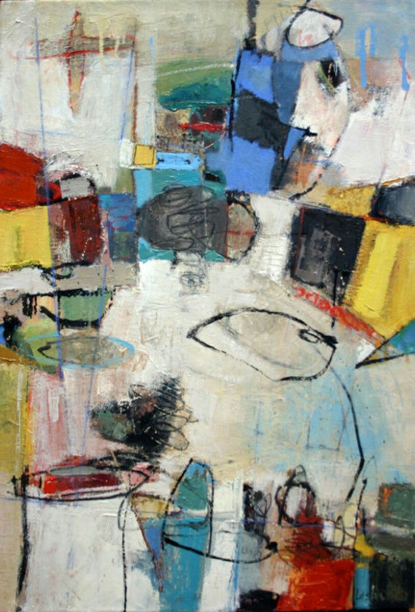 Expressive Colorful Painting Wall Décor Poster Print