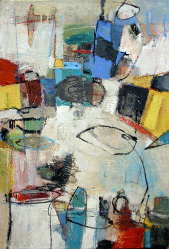 Expressive Colorful Painting Wall Décor Poster Print
