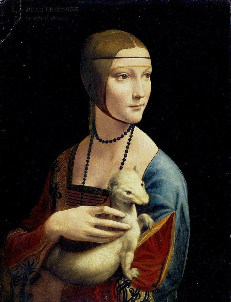 La Belle Ferroniere Leonardo da Vinci Timeless Print | Lady with an Ermine Wall Décor