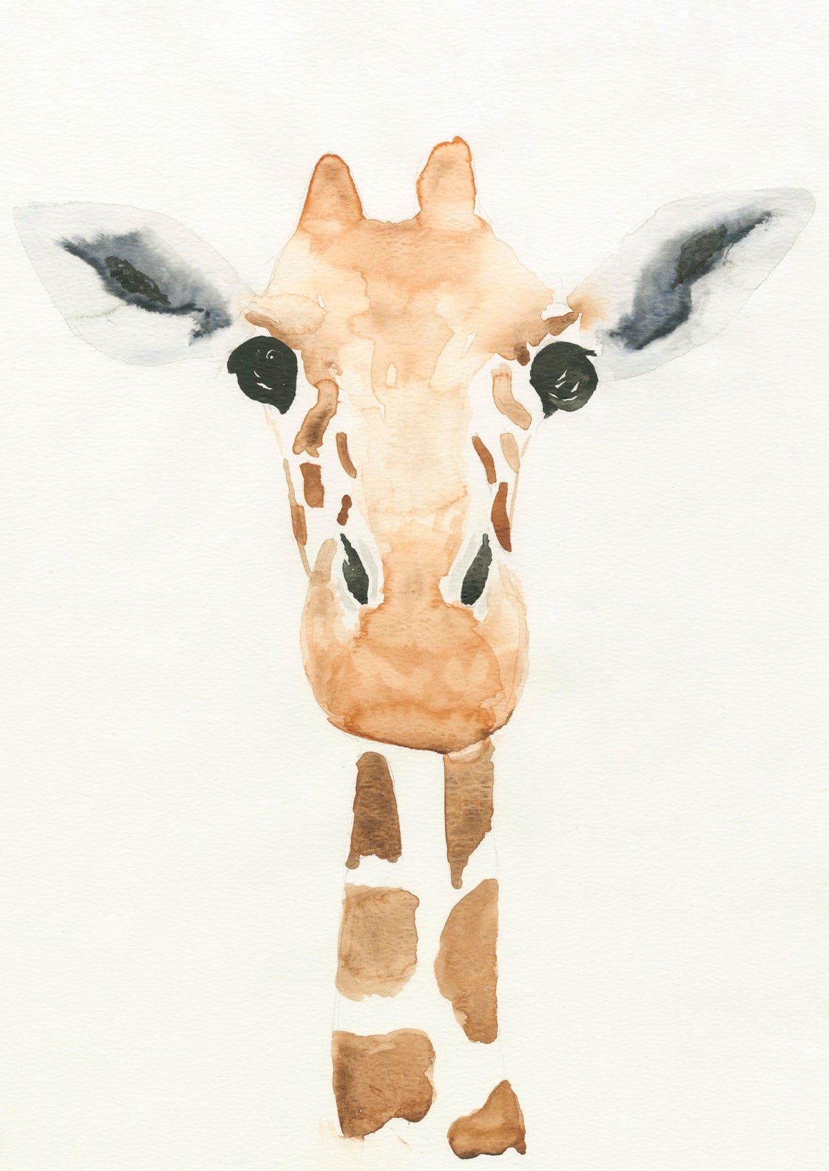 Simple Giraffe Watercolor Wall Print Wall Poster