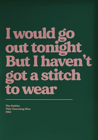 Personalized Song Lyric Wall Poster