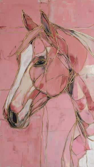Expressive Horse Portrait Aesthetic Wall Print