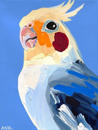 ANYA Cockatiel Pop Art Décor Poster, Colorful Bird Wall Décor