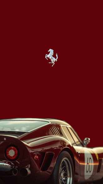 Ferrari 60 Heritage Sports Car Print – Aesthetic Traditional Car Wall Poster