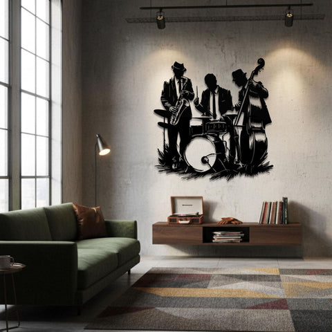 Swing Jazz Club Metal Wall Art