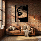 Woman Face Silhouette metal wall art – image 3