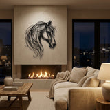 Horse Head metal wall art – image 3