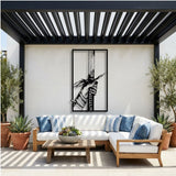 Samurai Katana Panel metal wall art – image 3