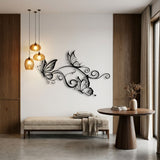 Butterflies and Swirls metal wall art – image 3