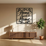 Home Sweet Home Script metal wall art – image 3