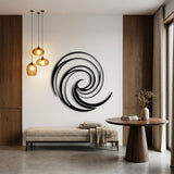 Spiral Vortex metal wall art – image 3