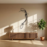 Abstract Dragonfly Line metal wall art – image 3