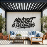 Mindset Is Everything metal wall art – image 3