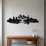 Mountain Lake and Pine Forest metal wall art – image 3
