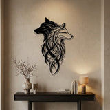 Two Wolves metal wall art – image 3