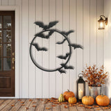 Bats Across the Moon metal wall art – image 3