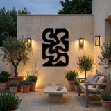 Abstract Maze Shape metal wall art – image 3
