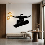 Snowboarder Jump metal wall art – image 3