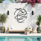 Abstract Scribble Lines metal wall art – image 3