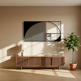 Golden Ratio Spiral metal wall art – image 3