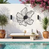 Open Blossom Flower metal wall art – image 3