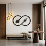 Infinity Spoon and Fork metal wall art – image 3