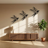 Origami Birds metal wall art – image 3