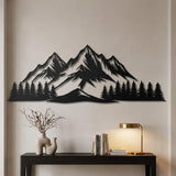 Mountain Peak and Pine Forest metal wall art – image 3