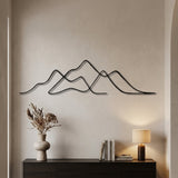 Minimal Mountain Lines metal wall art – image 3