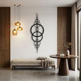 Geometric Circles Totem metal wall art – image 3