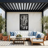 Art Deco Abstract Panel metal wall art – image 3