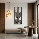Saguaro Cactus Panel metal wall art – image 3