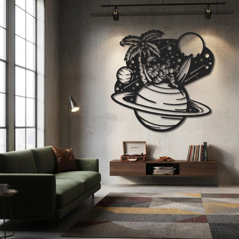 Astronaut Metal Wall Art