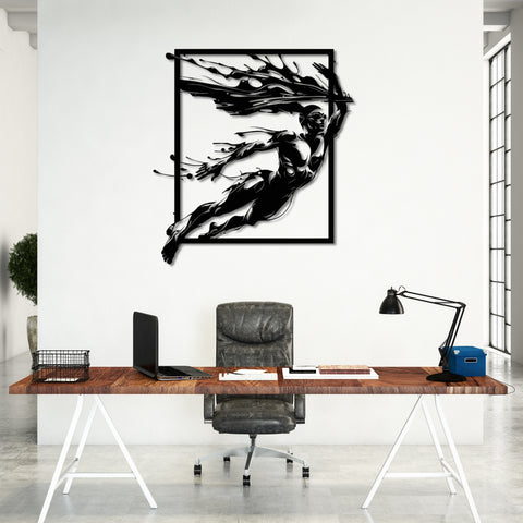 Swimmer Metal Wall Art