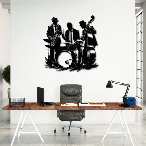 Swing Jazz Club Metal Wall Art