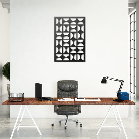 Bauhaus Mid Century Modern Metal Wall Art