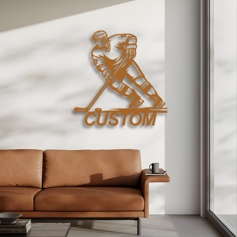 Custom Hockey Metal Wall Art